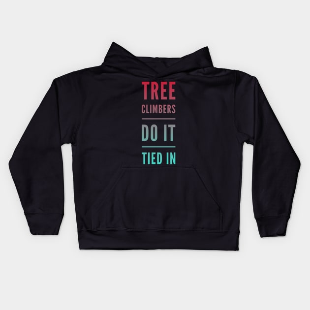 Tree climbers Kids Hoodie by Nidimar